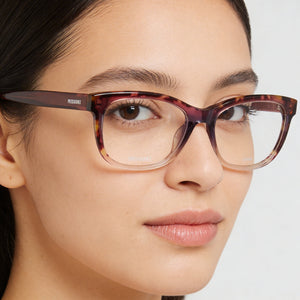 Missoni Mis 0090 Rectangle Eyeglasses for Women — interior view, Polycarbonate demo lenses
