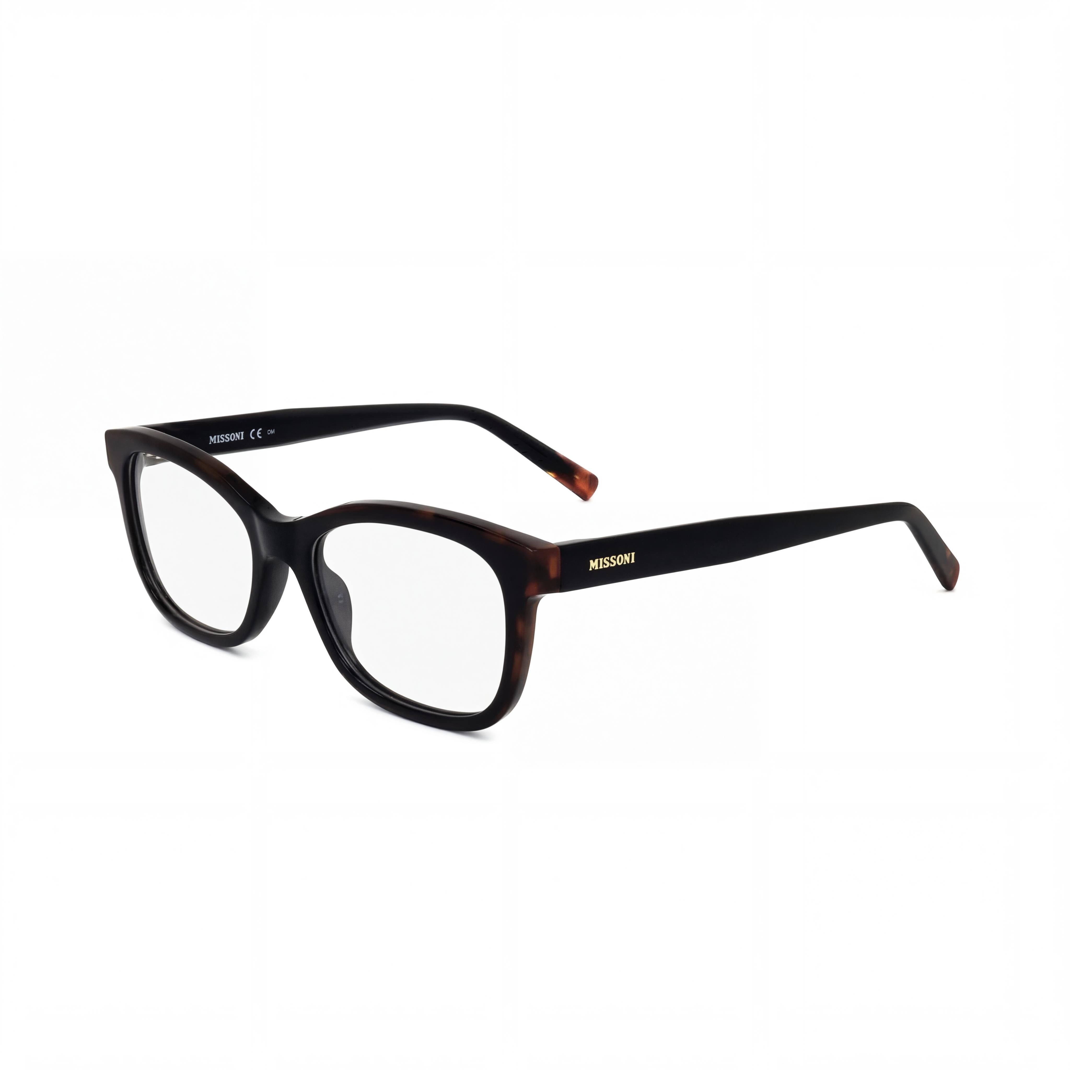 Missoni MIS 0090 Black Havana Rectangle Eyeglasses for Women, 52mm, Photo 1