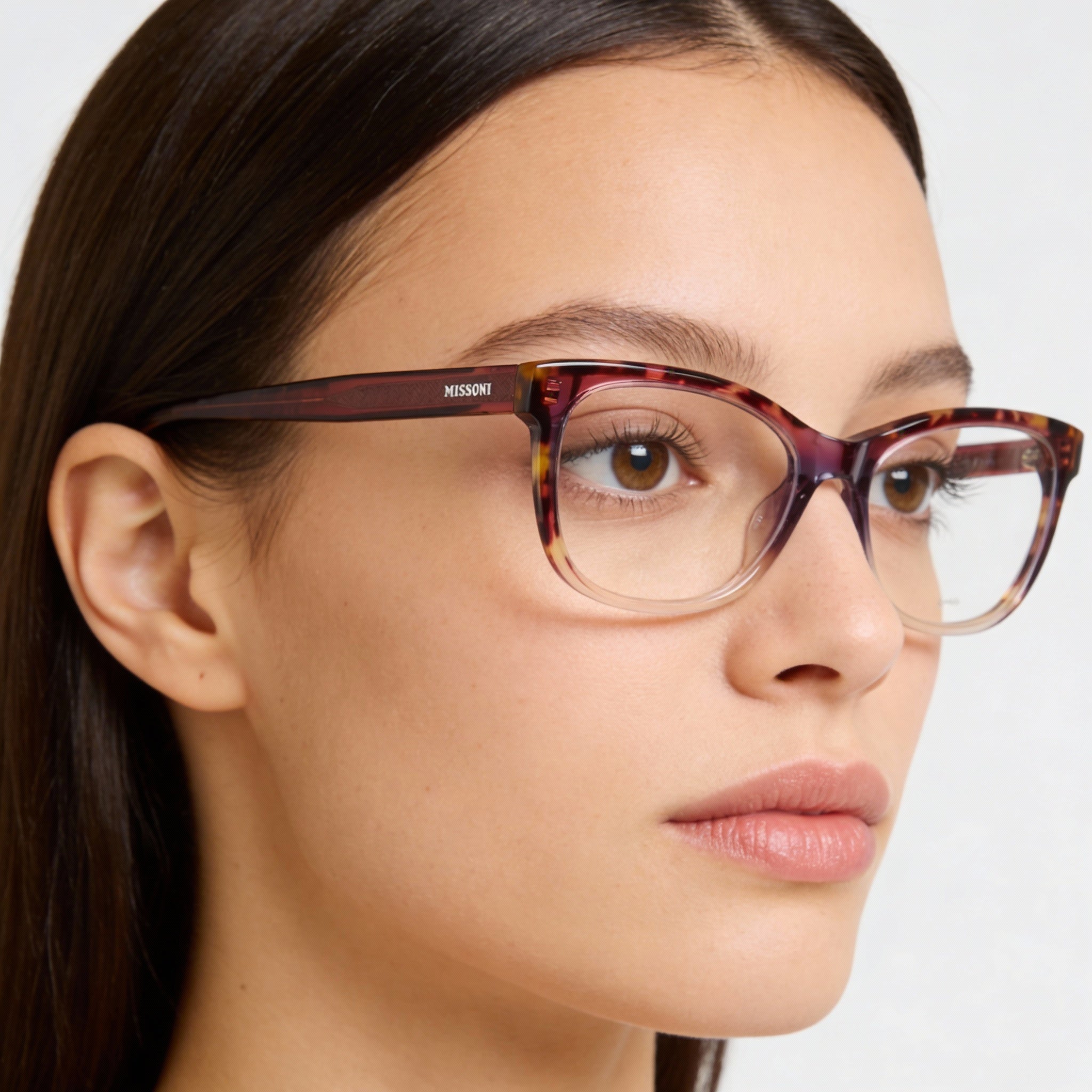 Missoni MIS 0090 Pink Hvnvlt Rectangle Eyeglasses for Women, 54mm, Photo 3