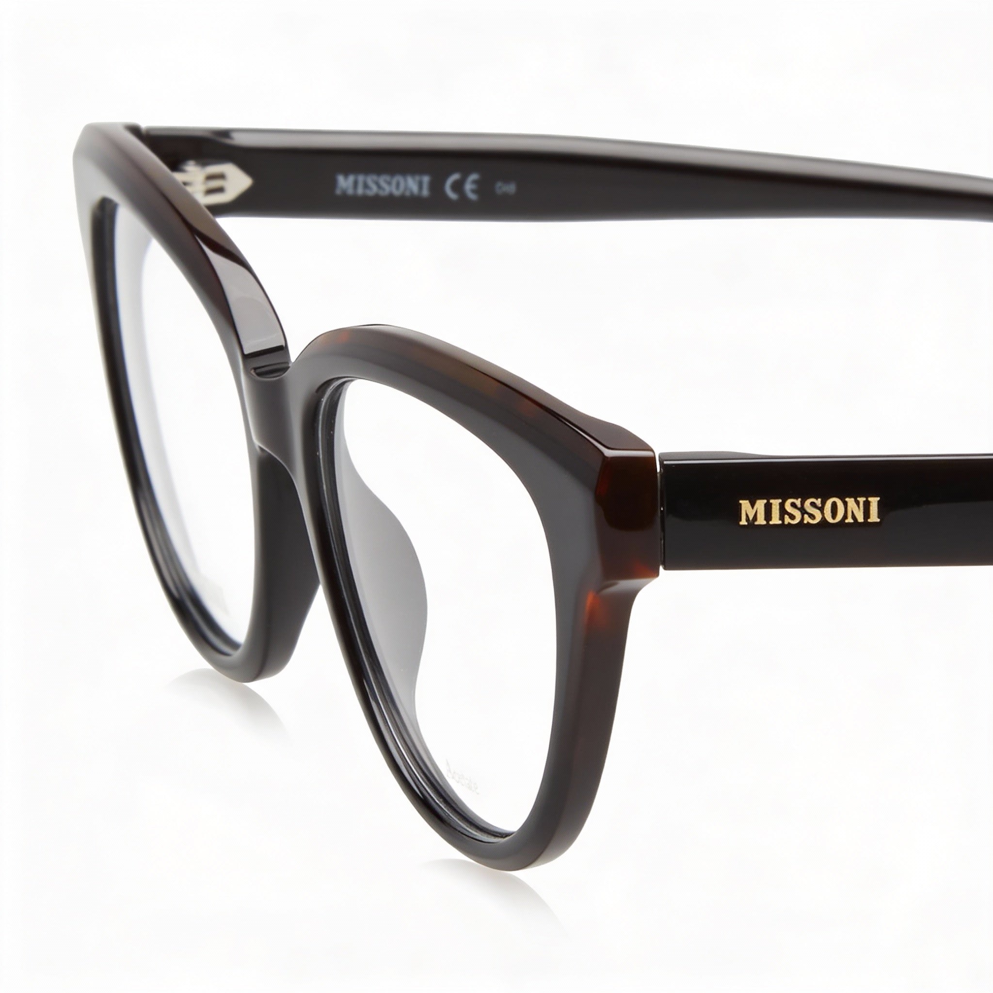 Missoni MIS 0091 Black Havana Rectangle Eyeglasses for Women, 52mm, Photo 3