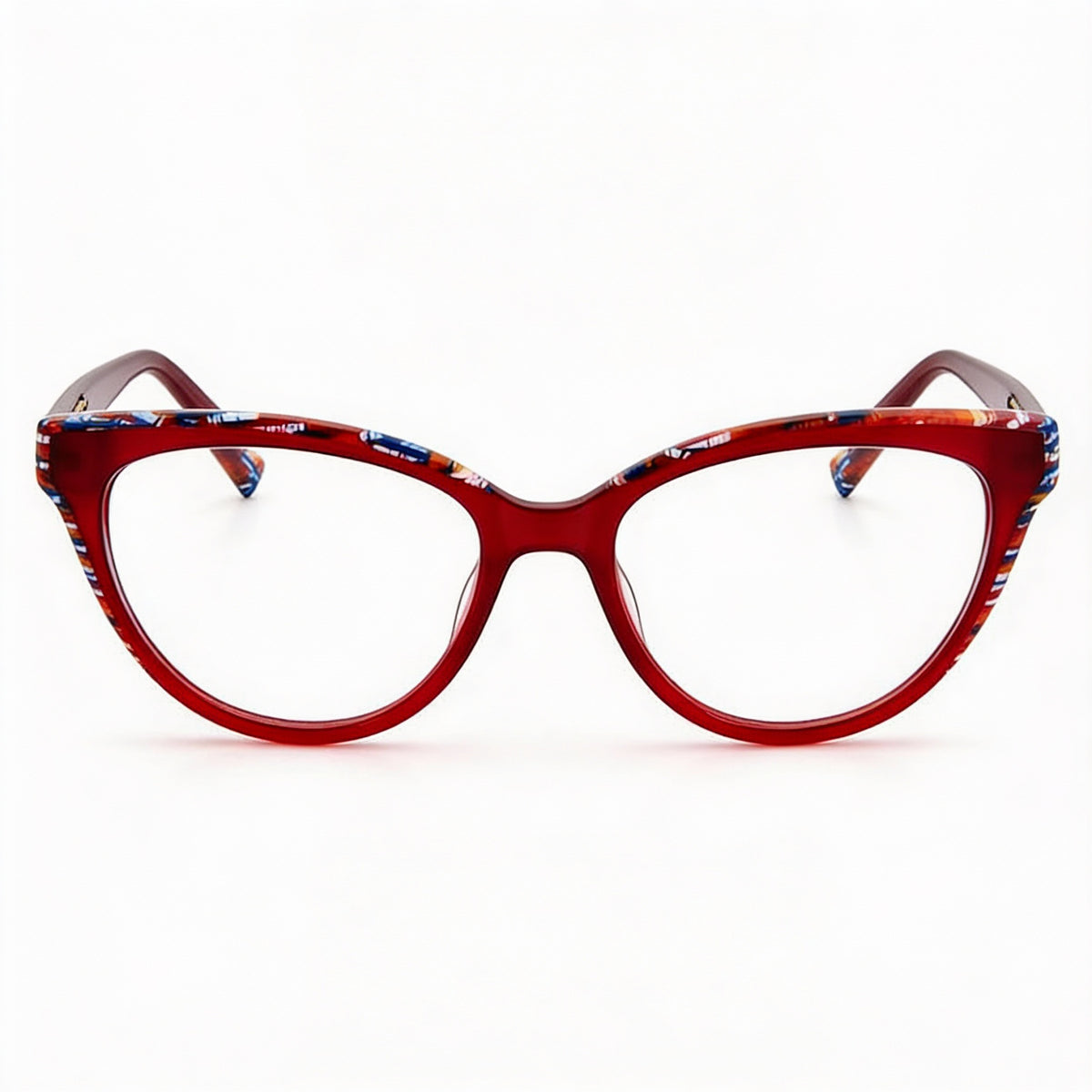 Missoni MIS 0091 Burgundy Cat Eye Eyeglasses for Women, Acetate 52mm, Photo 2