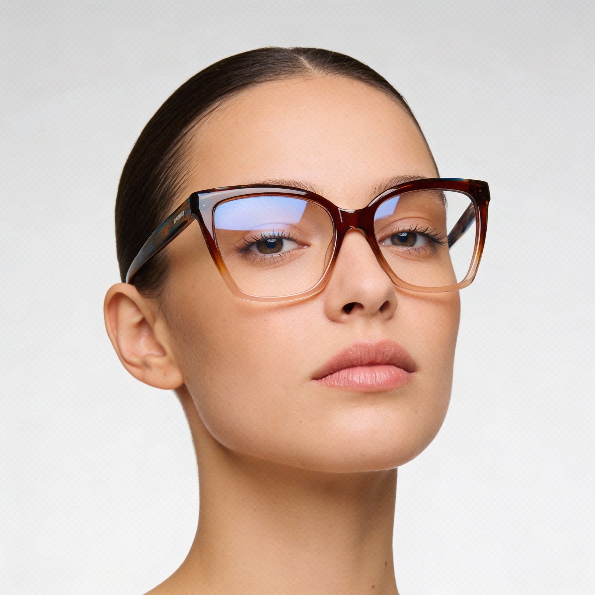 Missoni MIS 0092 Brown Square Eyeglasses for Women, Acetate 54mm, Photo 4