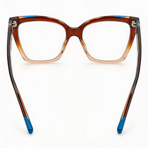 Missoni MIS 0092 Square Eyeglasses Women — side view, Brown Acetate temples