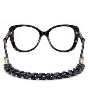 Missoni MIS 0093/N Butterfly Eyeglasses Women — side view, Black Acetate temples