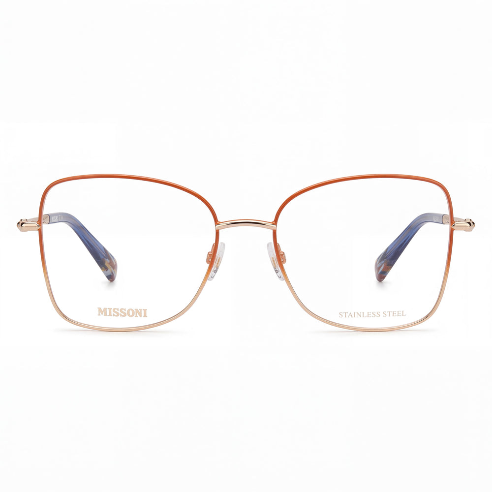 Missoni MIS 0098 Rectangle Eyeglasses for Women — front view, Stainless Steel