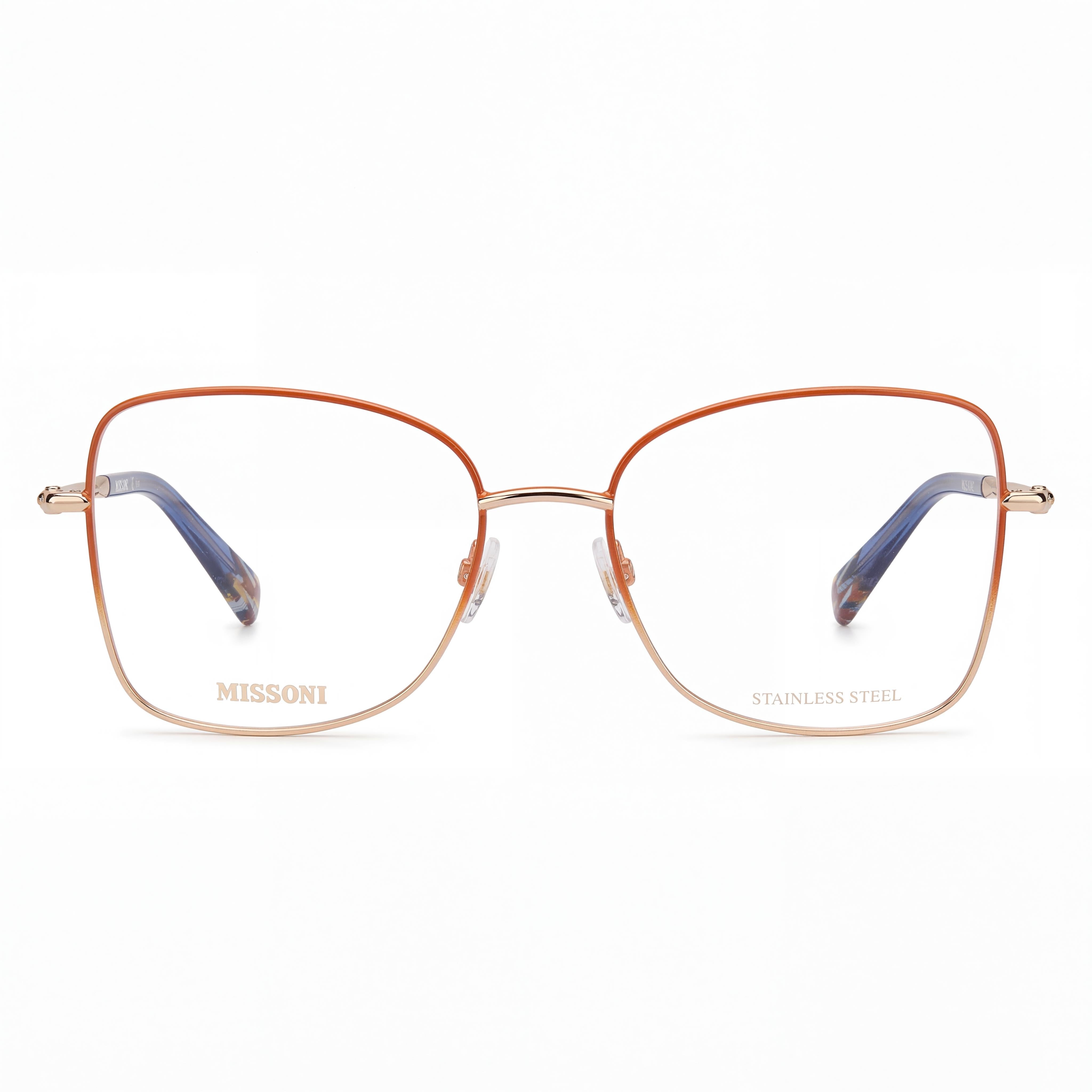 Missoni MIS 0098 Brick Gold Rectangle Eyeglasses for Women, 55mm, Photo 2