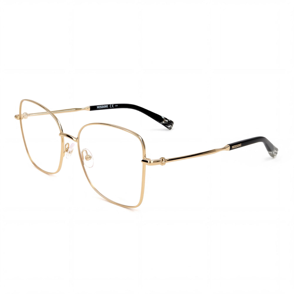 Missoni MIS 0098 Gold Rectangle Eyeglasses for Women, Stainless Steel frame