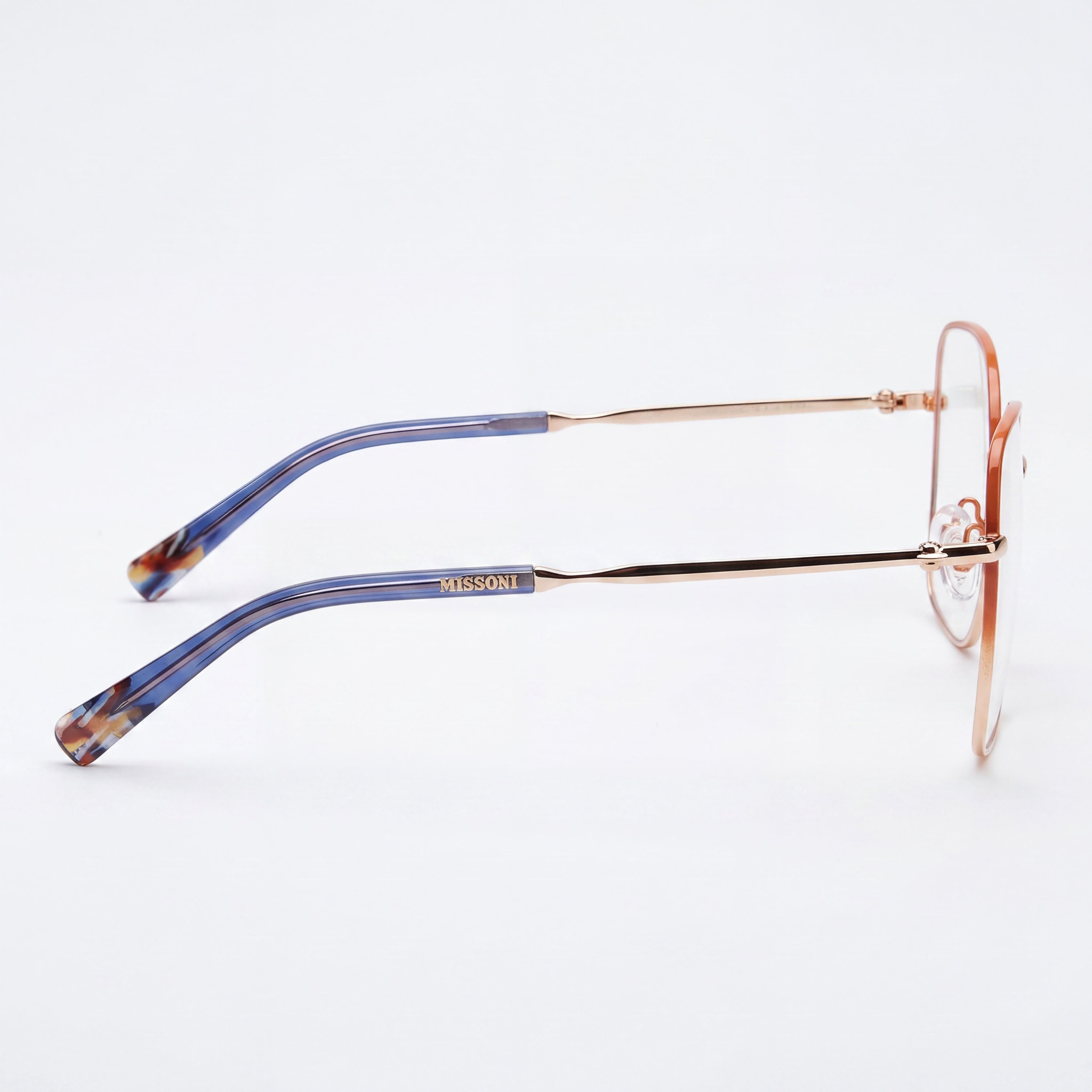 Missoni MIS 0098 Brick Gold Rectangle Eyeglasses for Women, 55mm, Photo 3