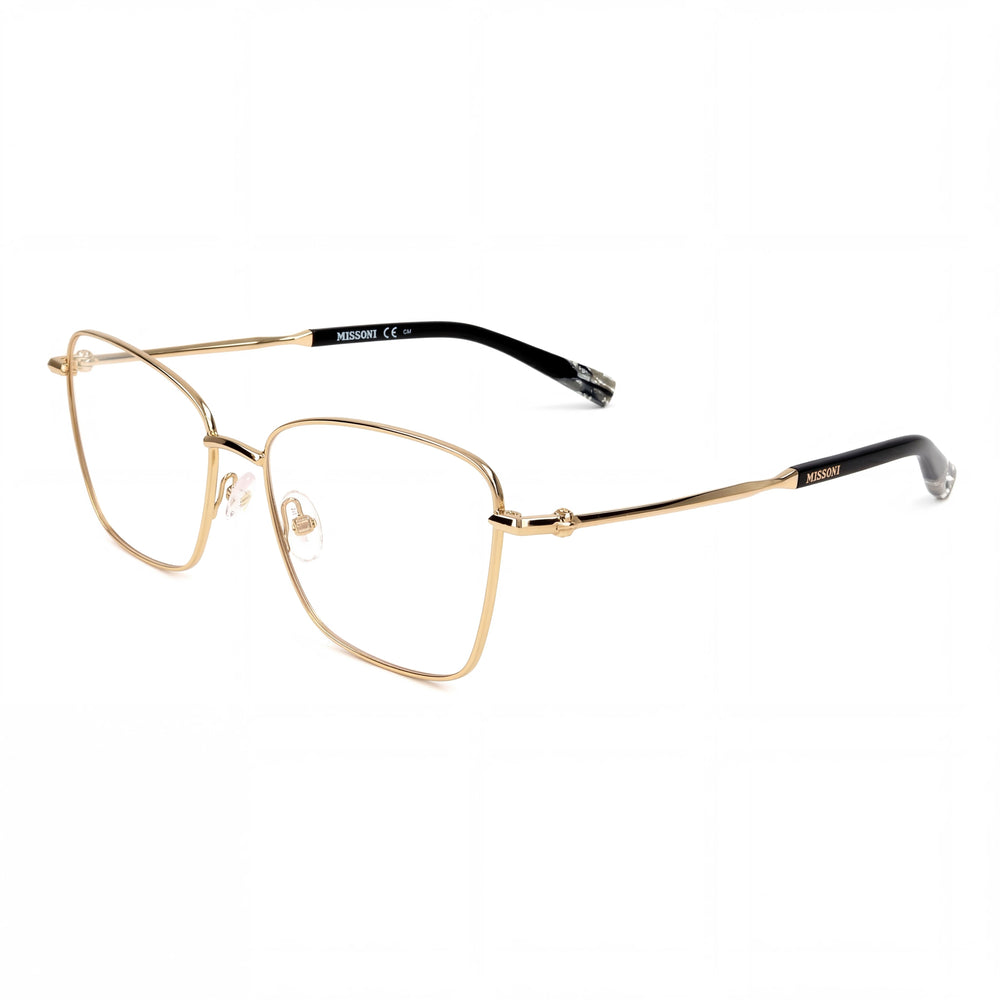 Missoni MIS 0099 Gold Rectangle Eyeglasses for Women, Stainless Steel frame