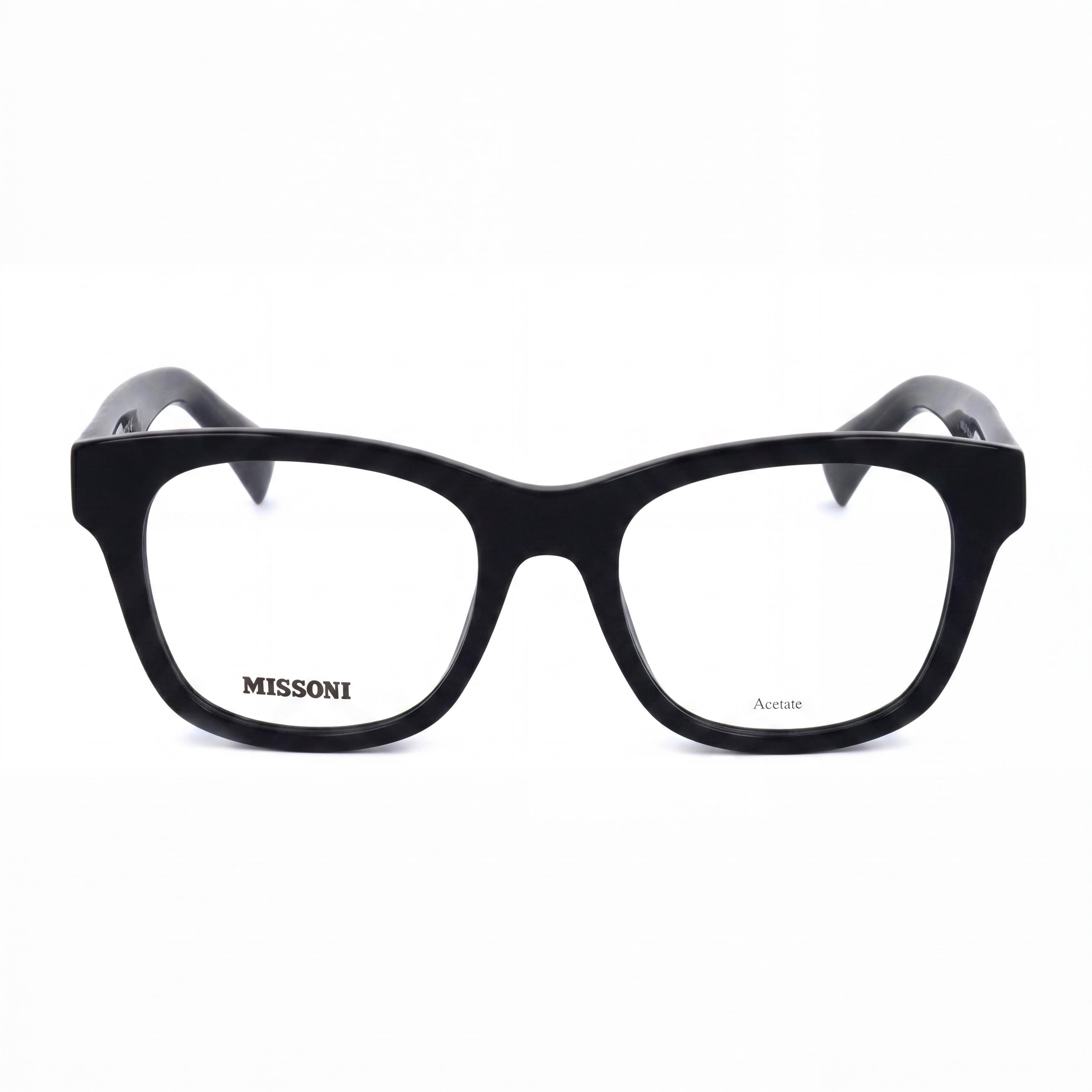 Missoni MIS 0104 Gafas de Sol Rectangulares Negras para Mujer, Acetato 50mm, Photo 2