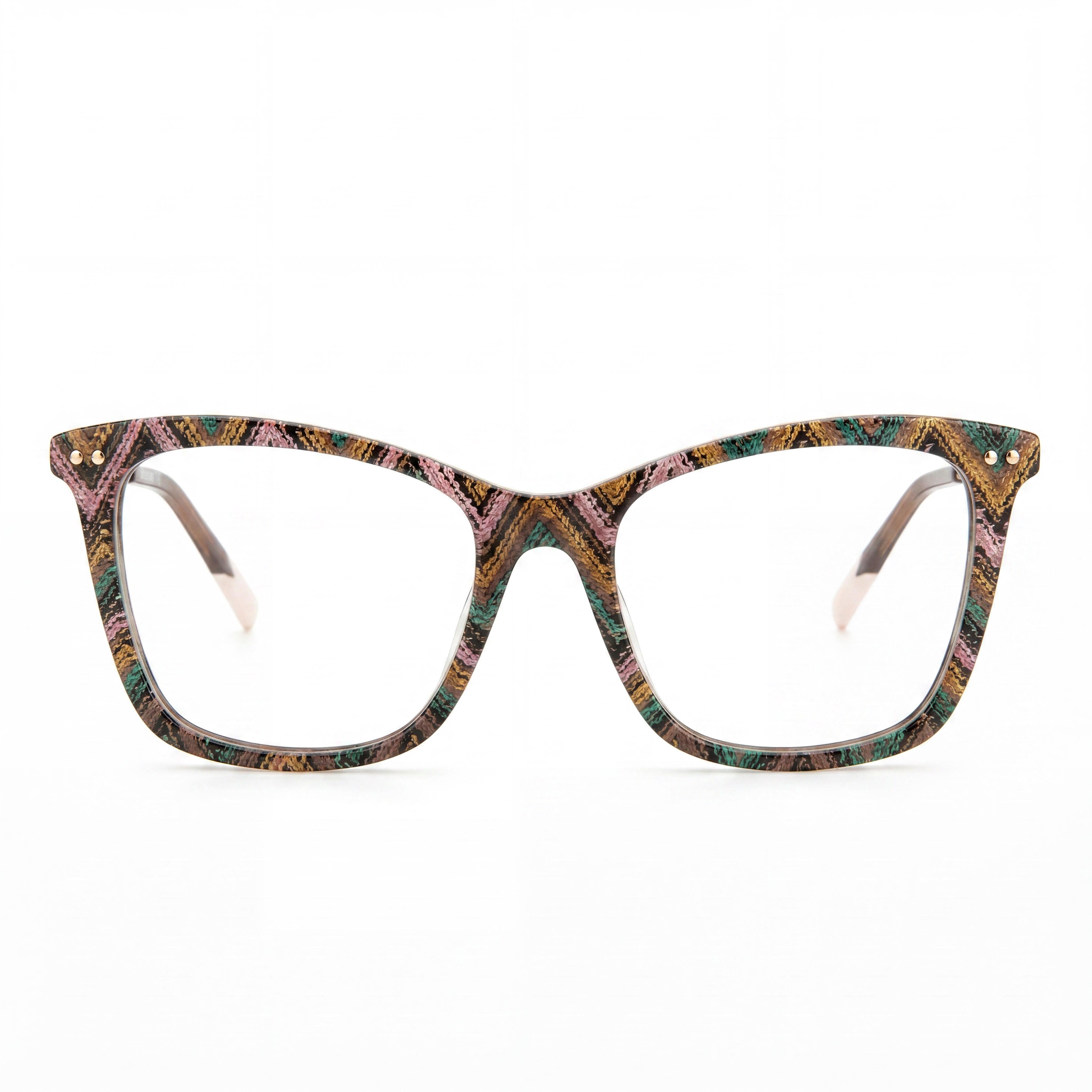 Missoni MIS 0108 Pttbrwngrn Rectangle Eyeglasses for Women, 53mm, Photo 2