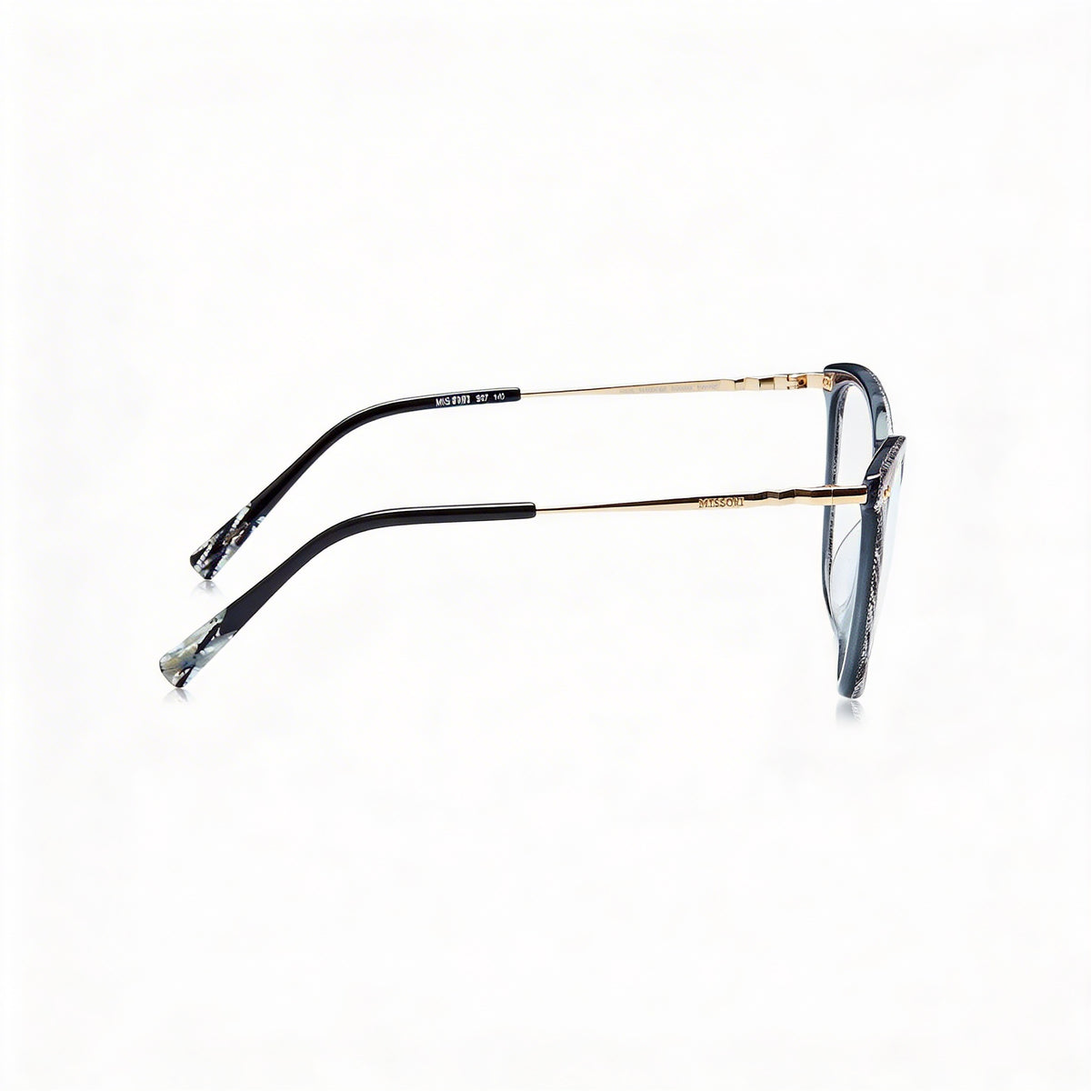 Gafas para mujer Missoni Mis 0108 con estampado en blanco y negro, 53 mm, Photo 2