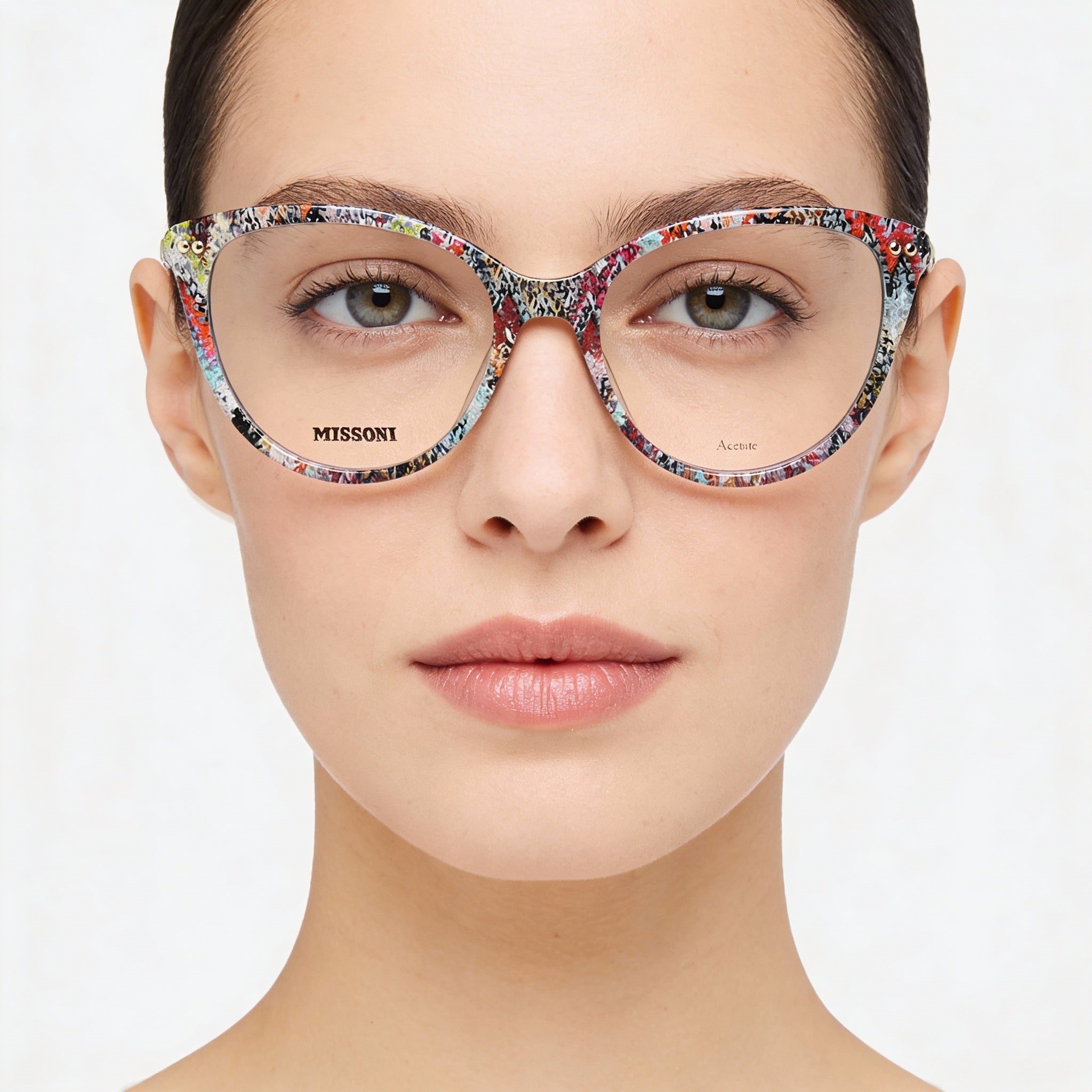 Missoni MIS 0109 Gafas con montura estampada multicolor para mujer, 54 mm, Photo 3