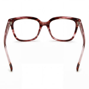 Missoni Mis 0116 Rectangle Eyeglasses Women — side view, Pink Red Horn Acetate temples