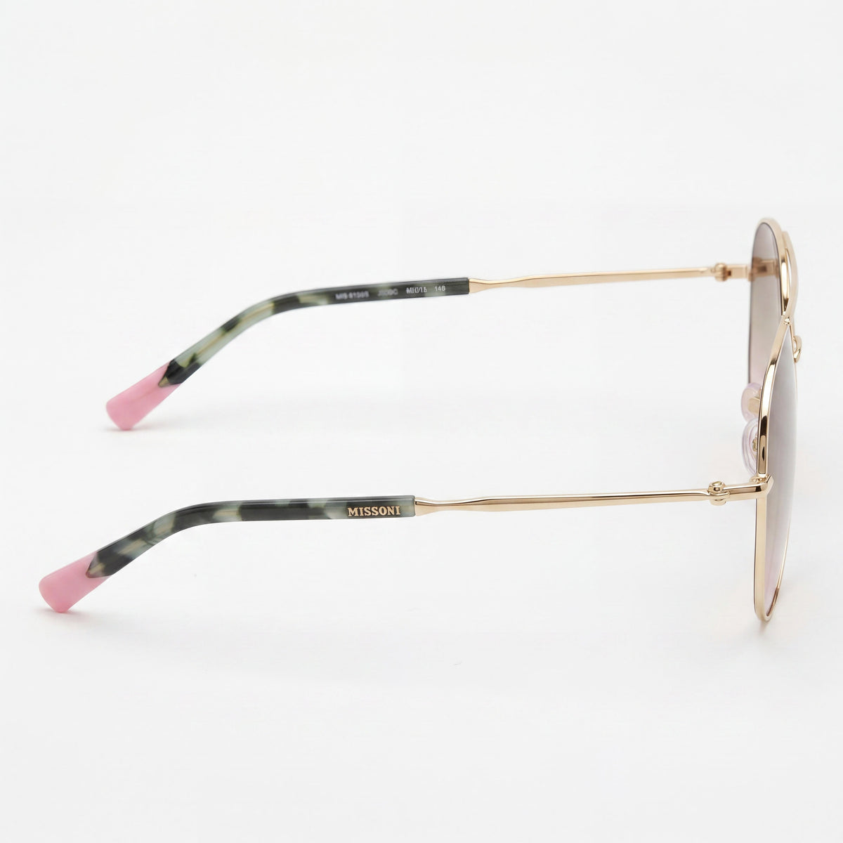 Gafas de sol aviador para mujer Missoni Mis 0120/S en color dorado, 60 mm, Photo 3
