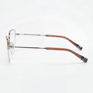 Missoni MIS 0122 Butterfly Eyeglasses Women — side view, Silver Stainless Steel temples
