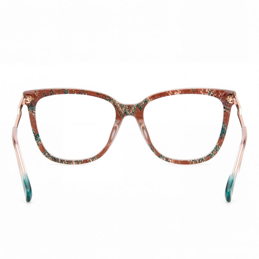 Missoni Mis 0125/g Cat Eye Eyeglasses Women — side view, Pink Patternpink Acetate temples