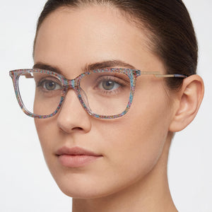 Missoni MIS 0125/G Rectangle Eyeglasses for Women — interior view, Acetate frame detail