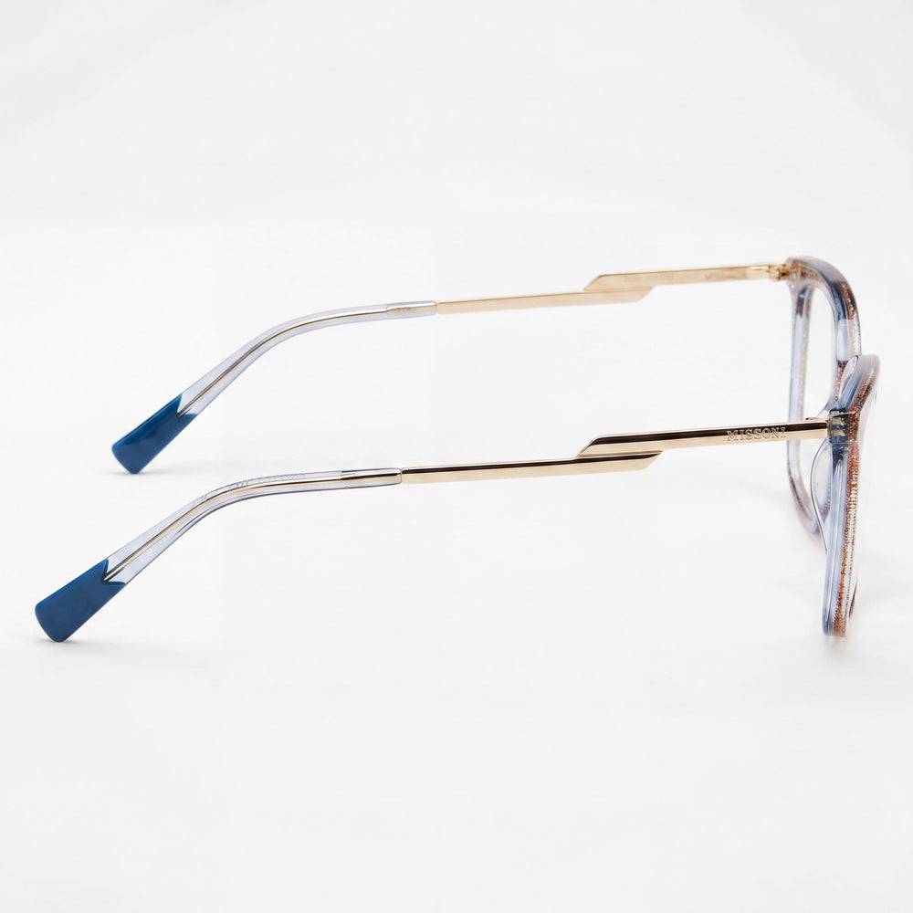 Missoni MIS 0125/G Rectangle Eyeglasses Women — side view, Pink Acetate temples