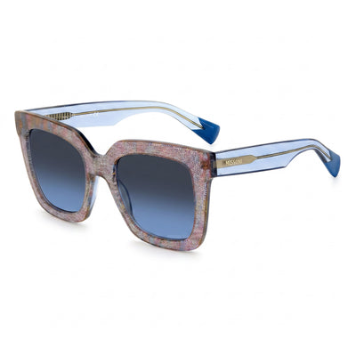Missoni MIS 0126/S Pink Square Sunglasses for Women, Pink Pattern Multicolor lens