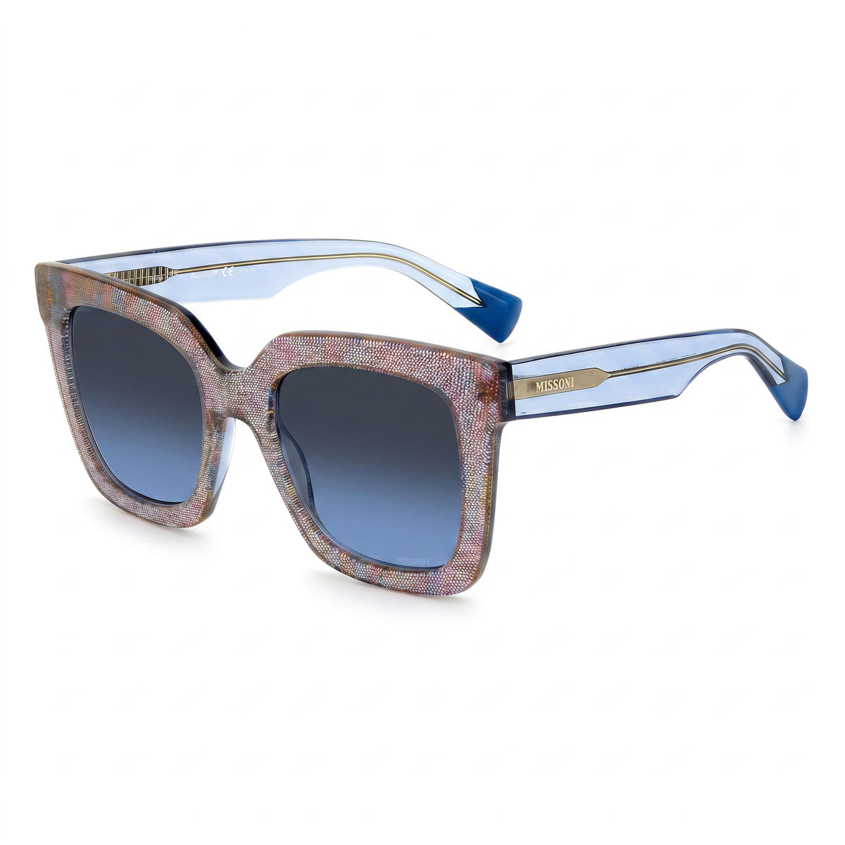 Missoni MIS 0126/S Pink Square Sunglasses for Women, 52mm, Photo 1