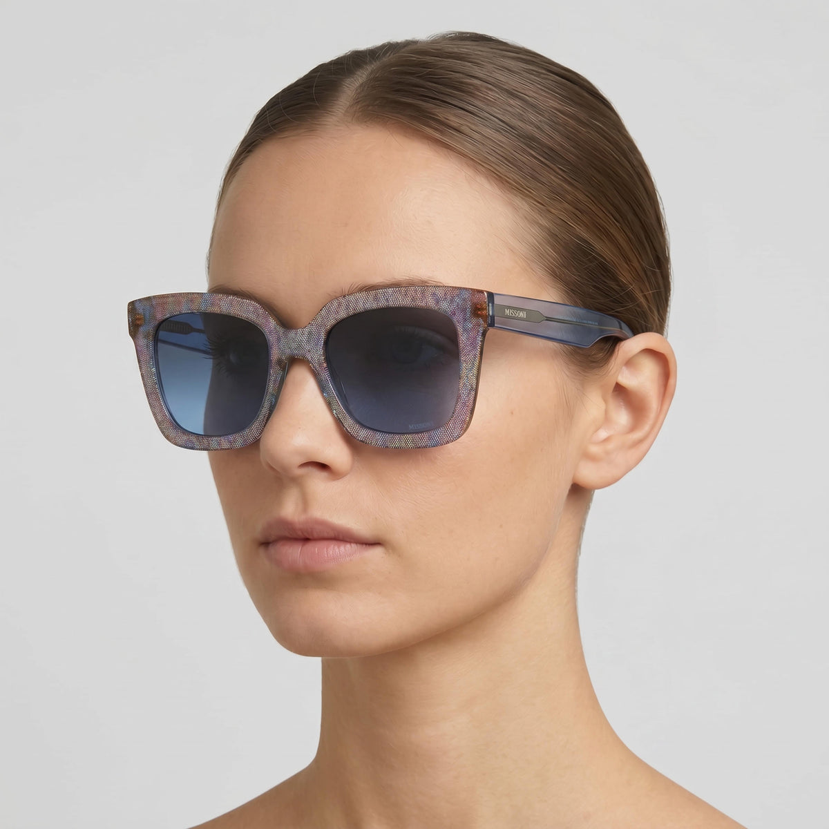 Missoni MIS 0126/S Pink Square Sunglasses for Women, 52mm, Photo 3