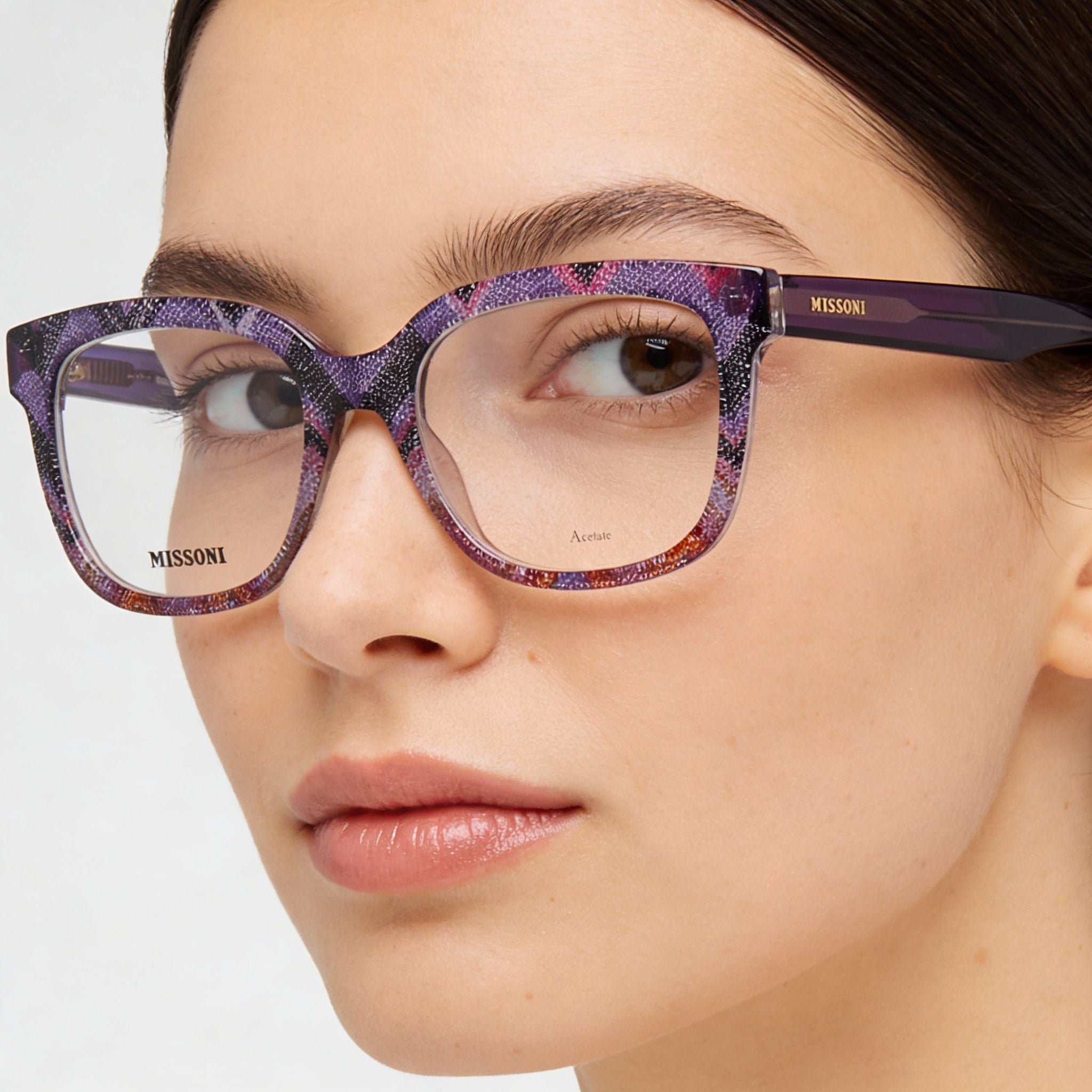Gafas de sol rectangulares Missoni MIS 0127 rosas violeta para mujer, 51mm, Photo 3