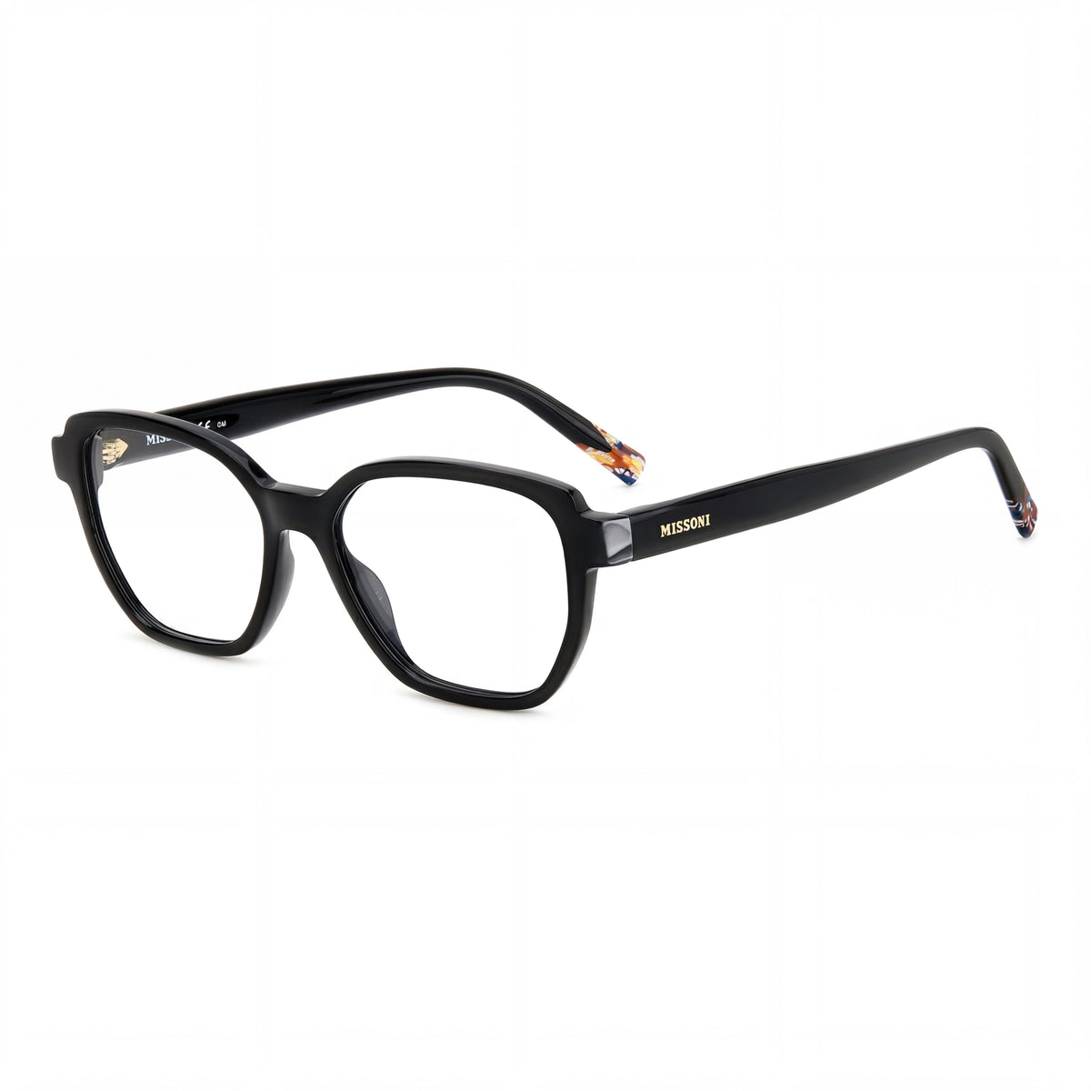 Gafas rectangulares Missoni Mis 0134 negras para mujer, 52 mm, Photo 1