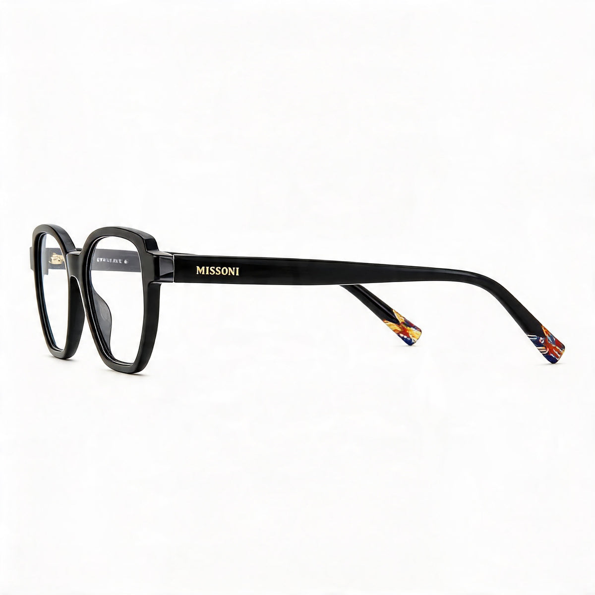 Gafas rectangulares Missoni Mis 0134 negras para mujer, 52 mm, Photo 3