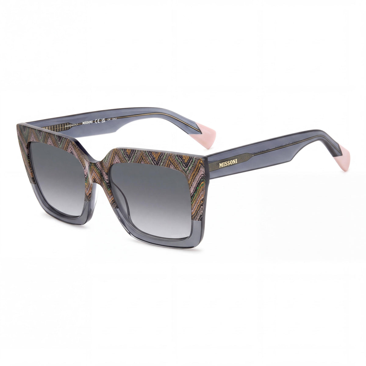 Missoni MIS 0147/S Gray Square Sunglasses Unisex, 55mm, Photo 1