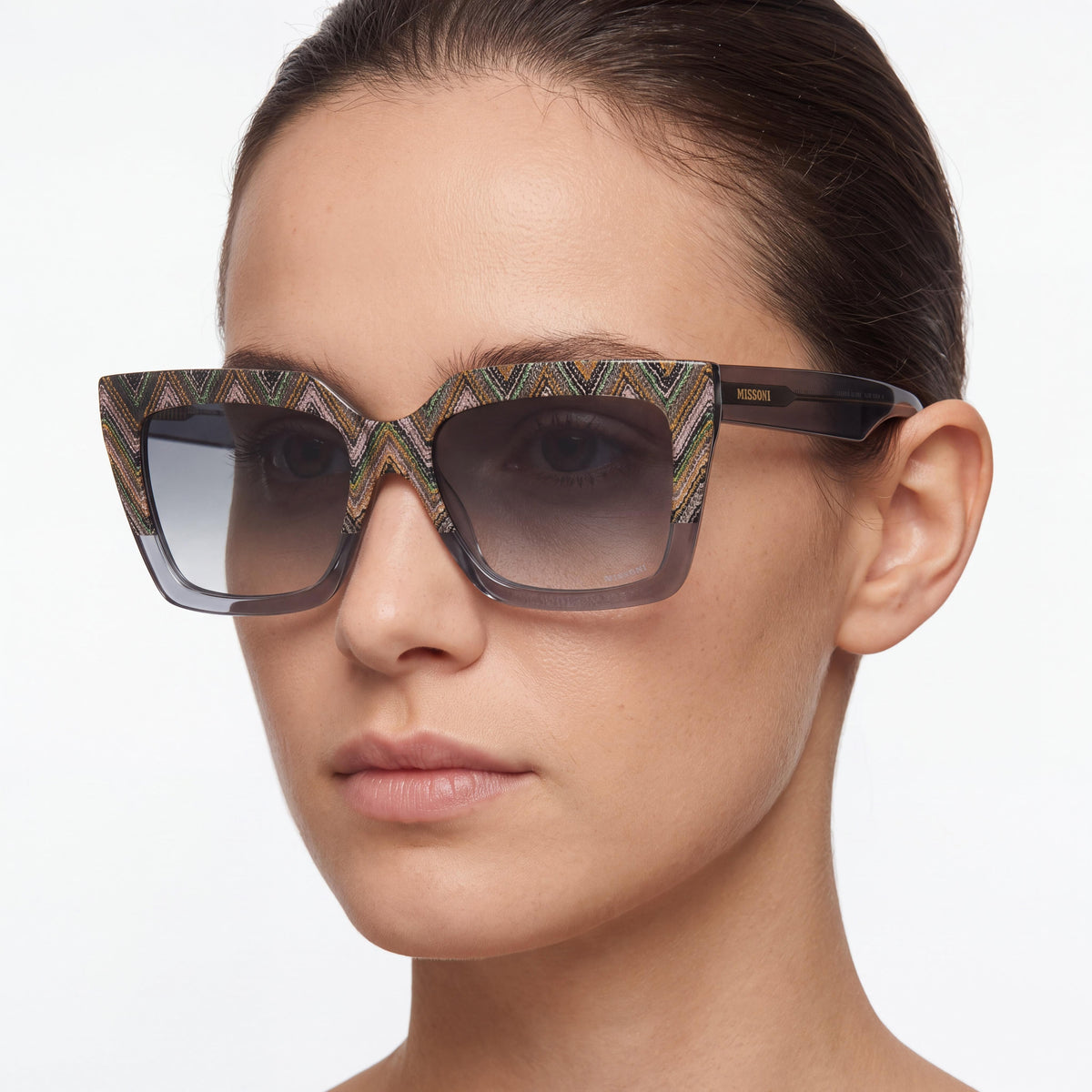 Missoni MIS 0147/S Gray Square Sunglasses Unisex, 55mm, Photo 3