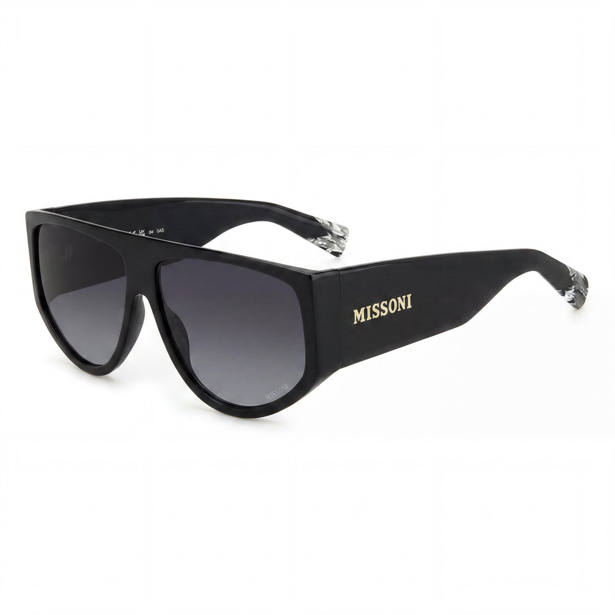 Missoni MIS 0165/S Black/Grey Square Sunglasses for Women, 61mm, Photo 1