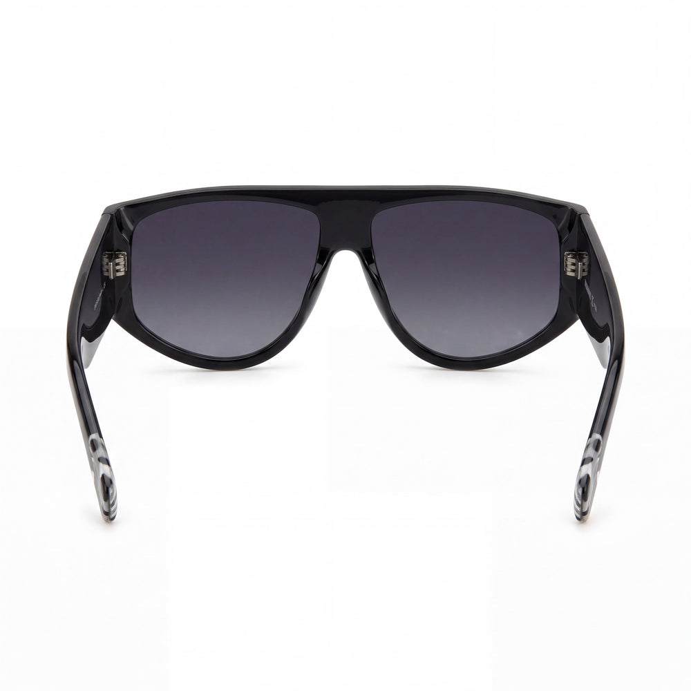 Missoni MIS 0165/S Square Sunglasses Women — side view, Non-Polarized Dark Grey Shaded lens