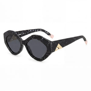 Missoni MIS 0169/S Black Marble Oval Sunglasses for Women, Black Marble lens