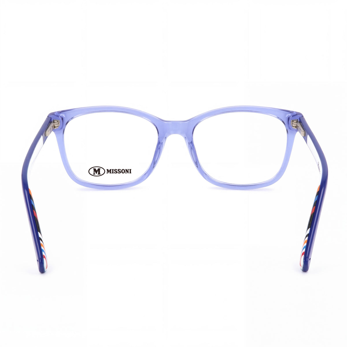 Missoni MMI 0008 PJP Transparent Blue Rectangle Eyeglasses for Women, Photo 3