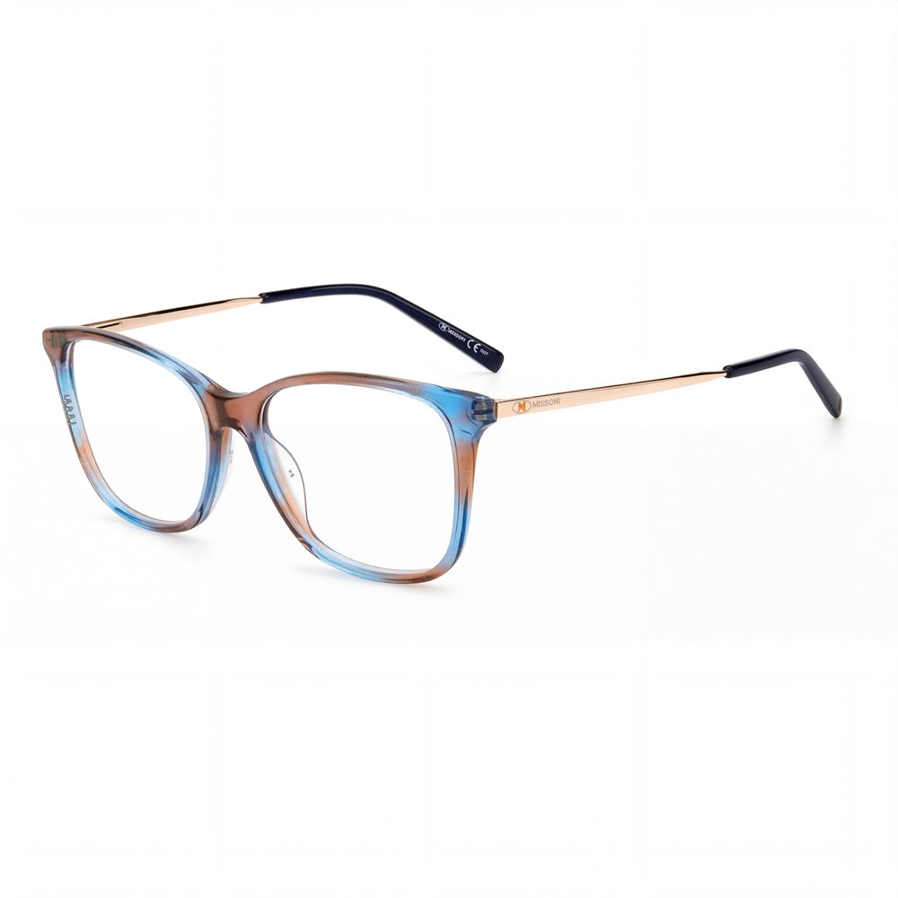 Missoni MMI 0015 Blue Square Eyeglasses for Women, Acetate frame