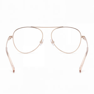 Missoni MMI 0023 S45 Aviator Eyeglasses for Women — front view, Alloy Steel