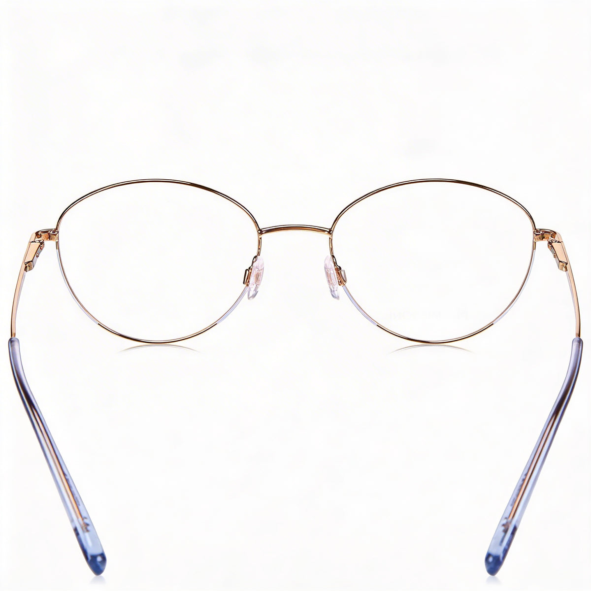 Gafas graduadas redondas para mujer Missoni MMI 0024 en color lila, oro y cobre, 53 mm, Photo 4
