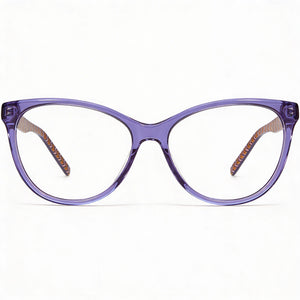 Missoni Mmi 0092 Rectangular Eyeglasses for Women — front view, Plastic