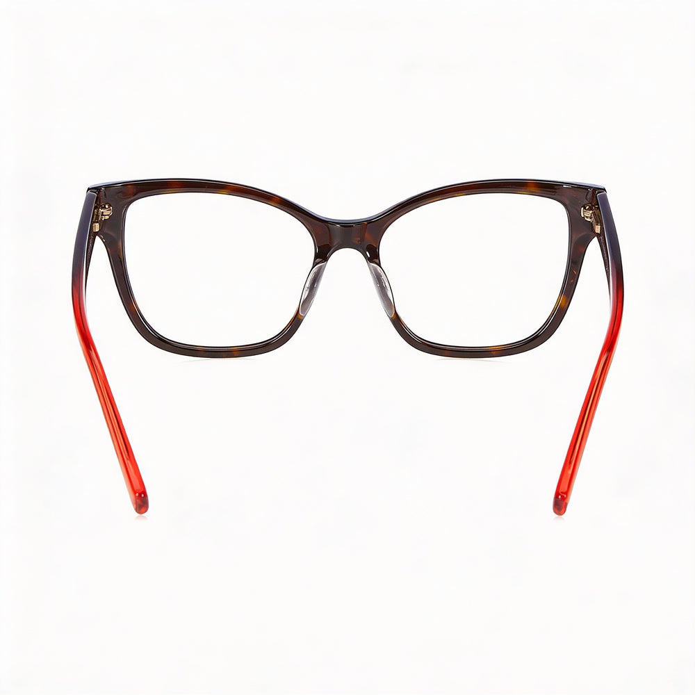 Missoni MMI 0098 Square Eyeglasses Women — side view, Havana Acetate temples