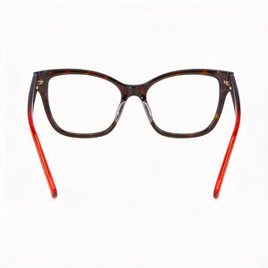 Missoni MMI 0098 Square Eyeglasses Women — side view, Havana Acetate temples