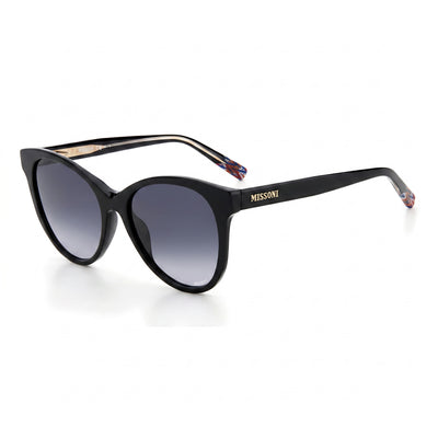 Missoni Modern Black Cat Eye Sunglasses for Women, Dark Grey Shaded lens