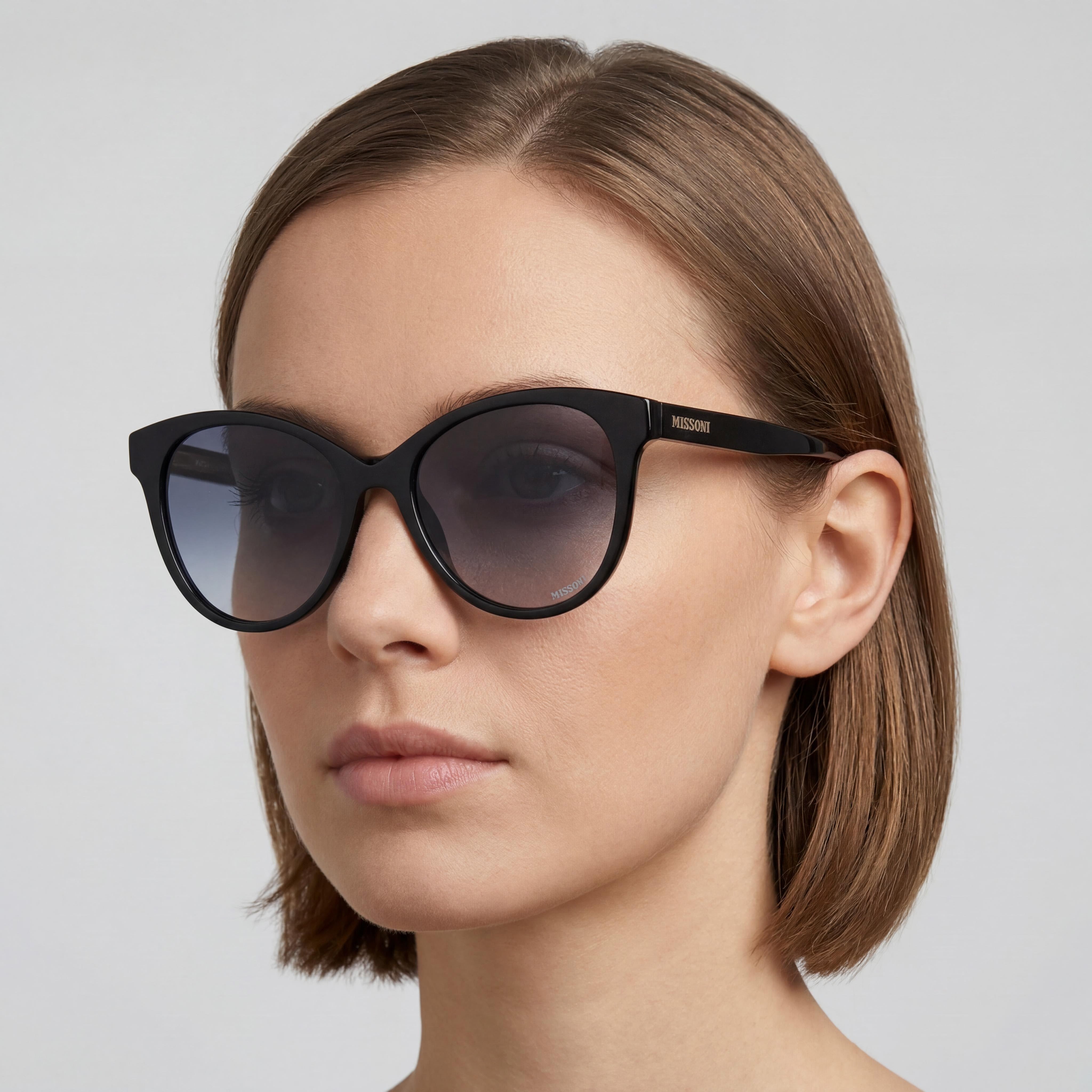 Missoni Modern Black Cat Eye Sunglasses for Women, 54mm, Photo 4
