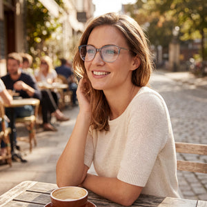 Missoni Cat Eye Eyeglasses for Women — interior view, Polycarbonate demo lenses