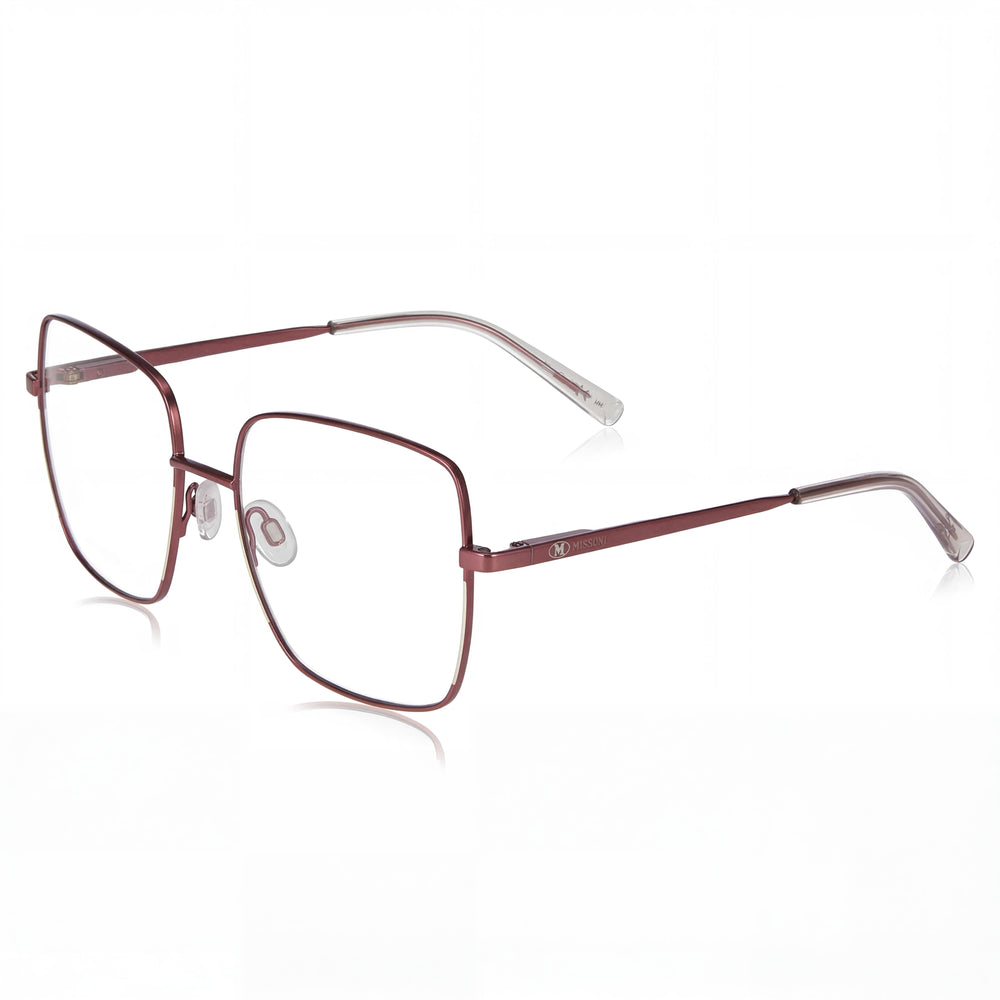Missoni Red Square Eyeglasses for Women, Metal frame