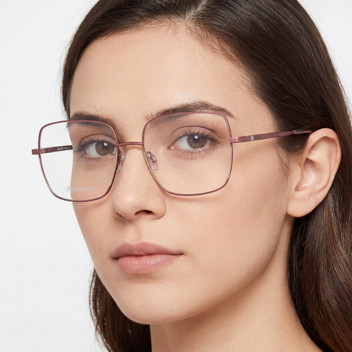 Lentes de Sol Cuadrados Missoni para Mujer, Borgoña Marfil, Metal 55mm, Photo 4