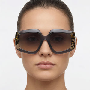 Missoni Seasonal Rectangle Sunglasses for Women — interior view, Non-Polarized lens detail