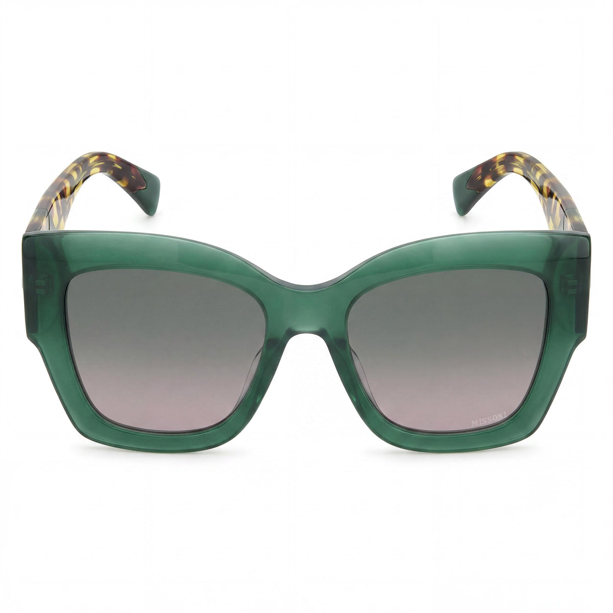 Gafas de sol cuadradas Missoni para mujer, color verde habana/verde de temporada, 53 mm, Photo 2