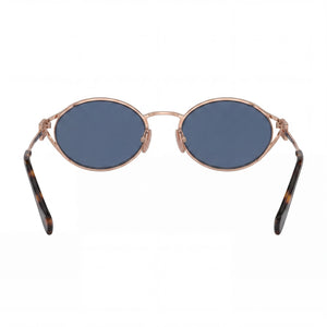 Miu Miu Modern Oval Sunglasses for Women — interior view, Non-Polarized lens detail