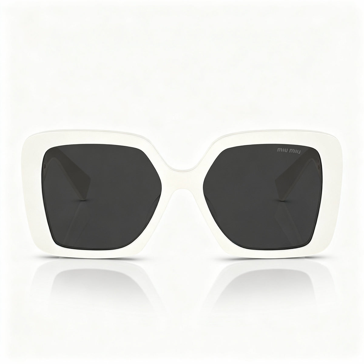 Miu Miu Gafas de Sol Cuadradas Modernas Blancas Unisex, 56mm, Photo 2